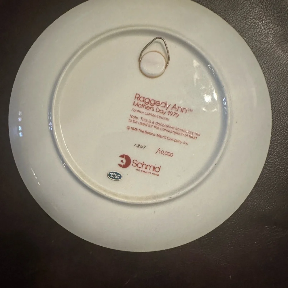 Raggedy Ann plate